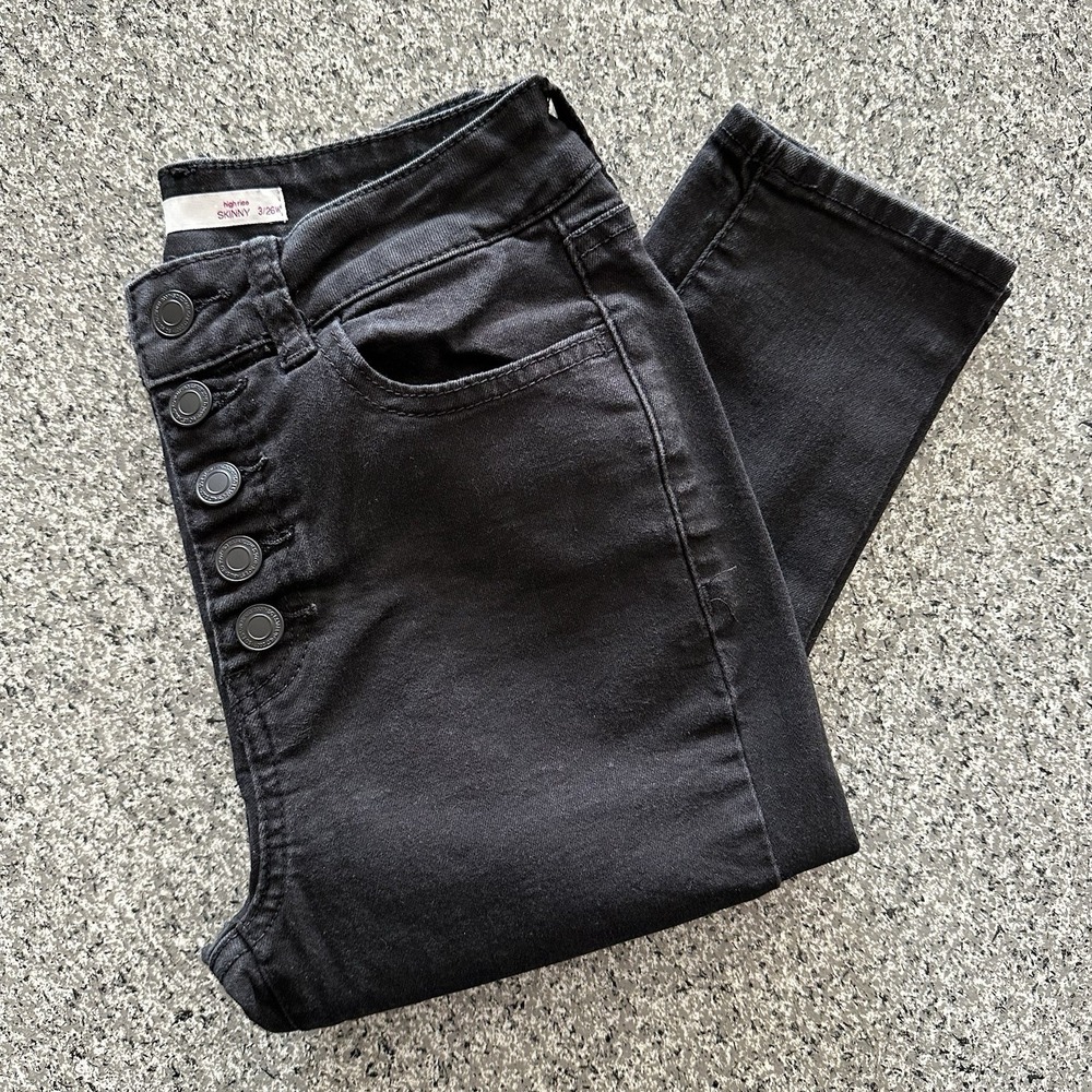 So Jeans Womens 3 26x29 High‎ Rise Skinny Button Fly Stretch